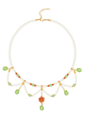 古风项链珍珠软璎珞明制