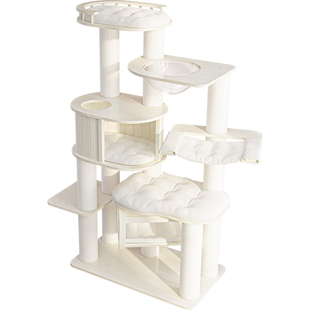 蜜罐猫 实木猫爬架大猫专用 木质猫窝 多层大型猫爬架家用 260101