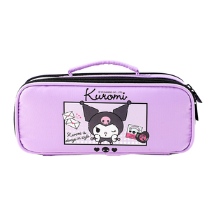 广博三丽鸥多层大容量卡通手提笔袋女初中生小学生铅笔袋文具盒创意潮流多功能男孩子拉链帆布笔盒儿童超耐脏