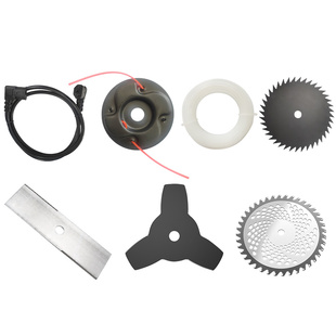 进军割草机刀片一字菱形白钢圆刀片合金锰钢加长加厚割灌机打草头