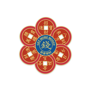 1200 新年喜庆特色赚钱冰箱贴广州文创旋转冰箱贴磁贴金属冰箱贴