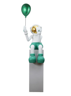 卡通风售楼处走廊网红潮玩雕塑