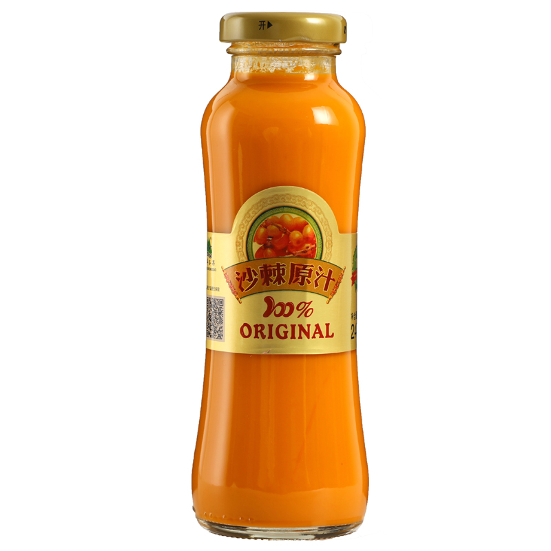 新疆慧華圣果沙棘汁原汁特產(chǎn)沙棘原漿果汁248ml*10瓶含沙棘油黃酮