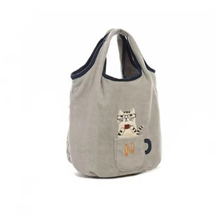 番外~人气暖萌手提包 22年秋冬新购物狂眼镜猫绒手提袋菜篮包