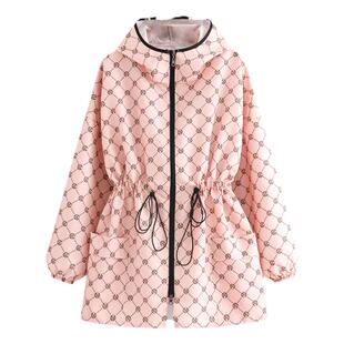 ins风防尘衣服长袖连帽夏季工作服罩衣厨房家用防水围裙女薄外套