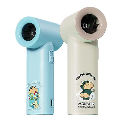 蜡笔小新手持小风扇迷你小型便携式随身携带小电风扇儿童学生专用上课静音宿舍usb充电超长续航户外降温神器