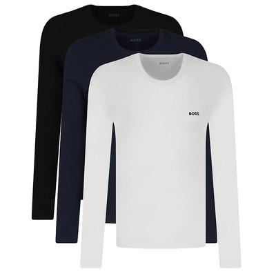 HugoBoss黑标男士圆领长袖T恤