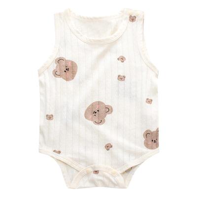 婴儿衣服夏a类纯棉背心包屁衣