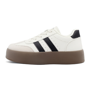 回力女鞋厚底德训鞋女2026春季新款面包鞋子透气小白鞋休闲板鞋女