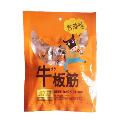 冠云小包装开袋即食香辣牛板筋