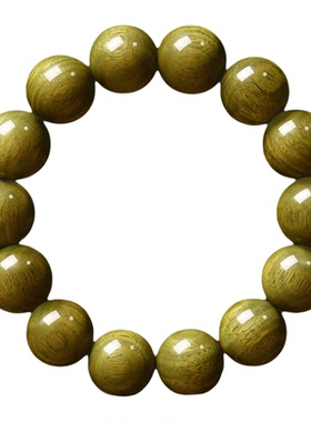 普陀山2026年天然老绿檀木手串