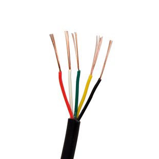 国标纯铜阻燃电线RVV 5芯电线信号线五芯多芯控制线电源线电缆线