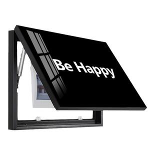 现代简约黑白电表箱装饰画客厅免打孔遮挡弱电闸盒挂画盖板配电箱