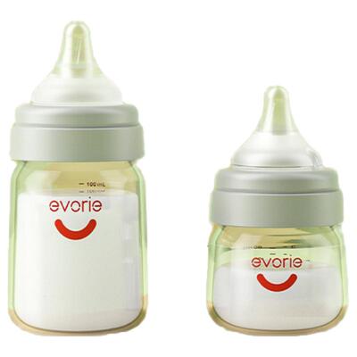 爱得利玻璃奶瓶新生婴儿宽口径