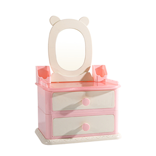 儿童过家家梳妆台公主化妆台仿真益智玩具收纳首饰盒女孩生日礼物
