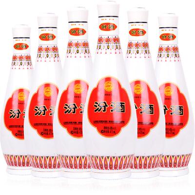 汾酒48度乳玻汾475ml*6瓶纯粮酒