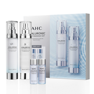 韩国正品ahc小神仙水乳套装玻尿酸b5水乳套盒男士女士二件套补水