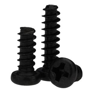 PB碳钢镀黑色十字槽圆头平尾自攻小螺丝钉 盘头平尾自功钉罗丝钉