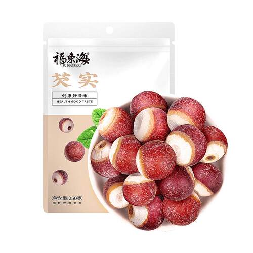 福东海芡实干货500g新鲜肇庆中鸡头米欠实药材茯苓正品官方旗舰店