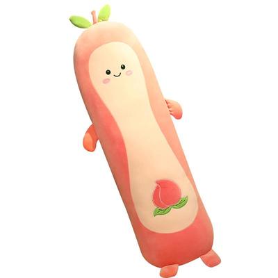 长条抱枕睡觉可爱粉色睡觉抱枕