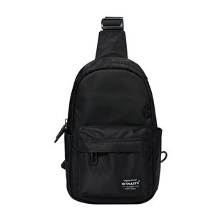 简约风单肩运动胸包男士外出便携包斜挎包2025新款挎包男款背包