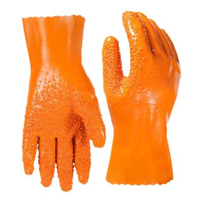 止滑加厚胶皮颗粒杀鱼防油手套