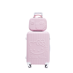 HelloKitty行李箱女学生粉色系可爱卡通拉杆箱kt猫子母旅行箱密码
