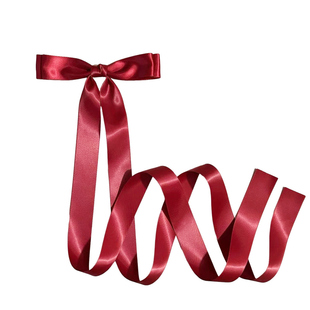 红色超长飘带大蝴蝶结发夹发卡后脑勺顶夹超仙少女发夹芭蕾风头饰