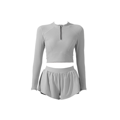 昊之浪女分体长袖遮肉泳装