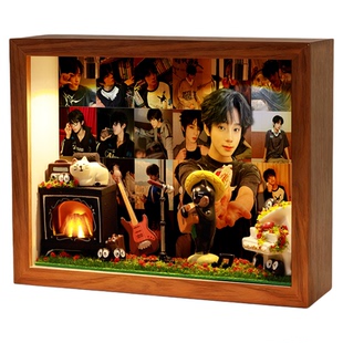 王橹杰明星周边相框礼物生日创意玄关收纳摆件桌面卧室礼品演唱会