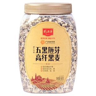 精力沛五黑小麦胚芽高纤黑麦片燕麦片原味高蛋白营养早餐年货礼盒