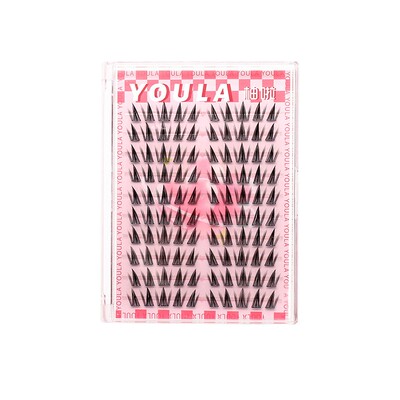 YOULA/柚啦蝴蝶少女睫自然灵动漫画假睫毛卷翘柔软仿真单簇新手