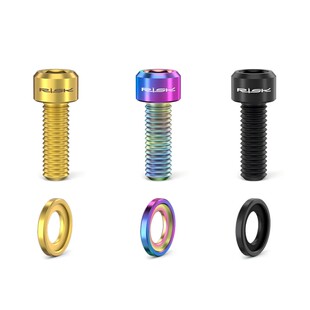 RISK M6x18山地自行车碟刹夹器固定钛合金螺丝套装套件SLX XT XTR