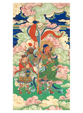 人物画关公像画范关圣帝君图