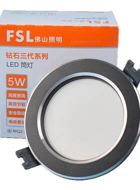 FSL调色led筒灯三色变光一灯三用