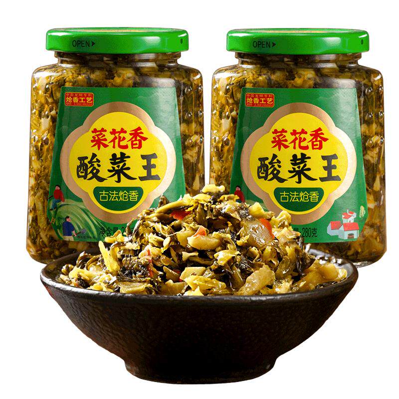 菜花香酸菜王280g瓶装下饭菜