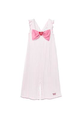 yso【礼物系列】睡衣女纯棉连体夏甜美蝴蝶结公主风可外穿家居服B