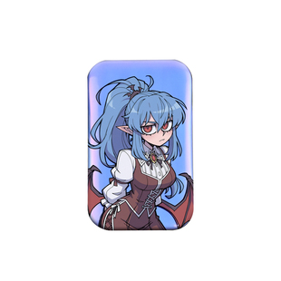 长方形马口铁长条双闪吧唧定制二次元周边无料徽章diy来图定做