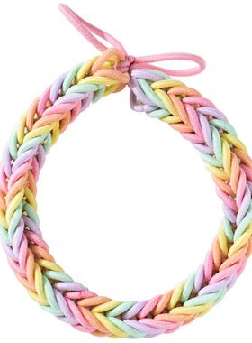 diy同款网红小皮筋送男友手链