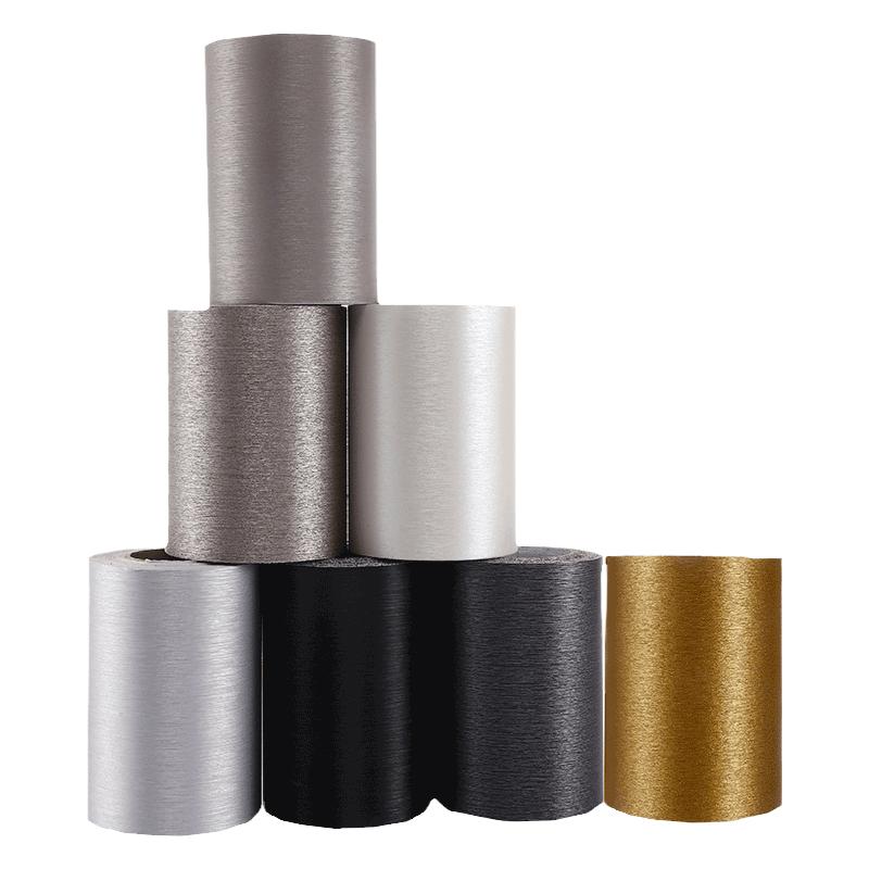 拉丝仿金属贴纸不锈钢边框改色窗户门框窗框包边装饰踢脚线银色膜