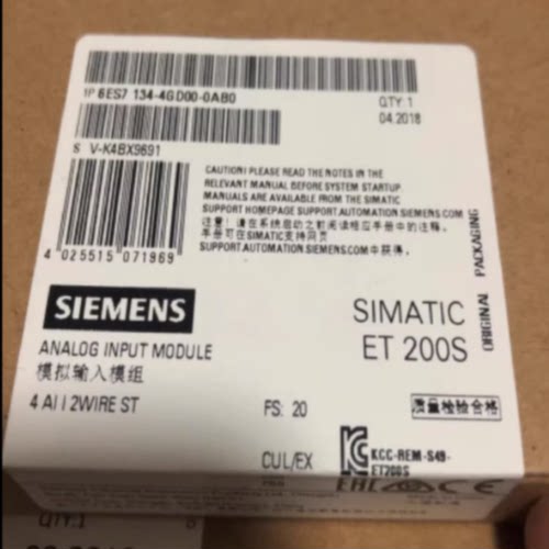 议价6ES7134-4GD00-0AB0西门子ET200S模拟量输入模块6ES71344GD00