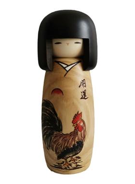 卯三郎花樱日式和风手工木制人偶