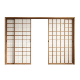 日式推拉门窗实木移门障子门房间隔出卧室小屋隔断门屏风格栅门