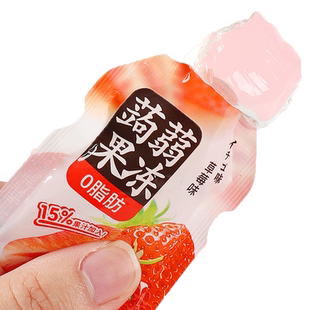 蒟蒻果冻低0脂白桃果汁网红休闲解馋小零食儿童非0卡吸吸冻代餐