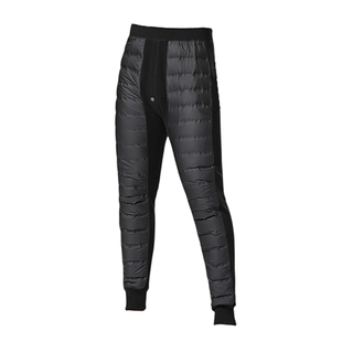 男士内穿羽绒保暖裤防风护膝前后白鸭绒大码冬中老年加绒加厚棉裤