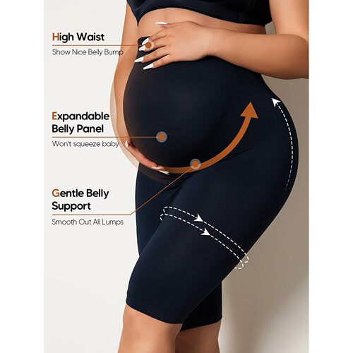 X 12476 Seams Maternity Safety Pants 孕妇裤 跨境代发