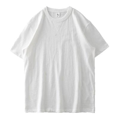 320G重磅纯棉三本针短袖t恤男款
