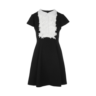 莱茵福莱尔连衣裙女夏气质收腰轻熟小众不撞款高级感黑色A字裙