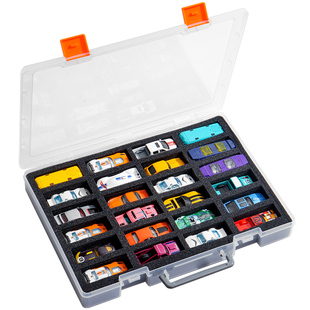 风火轮收纳盒 minigt多美卡64比例车模透明展示盒 模型收藏整理箱