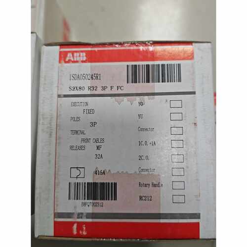 〔议价-可维修〕ABB塑壳断路器S2X80 R32 3P F FC 型号1S